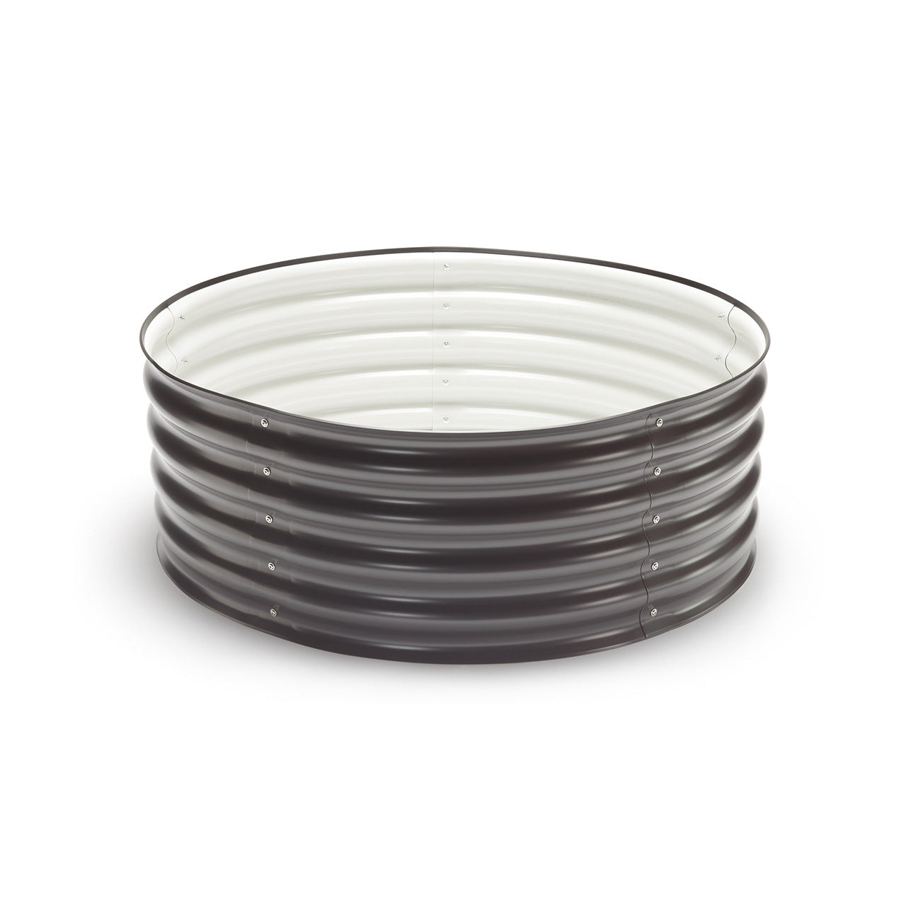 brown round planter