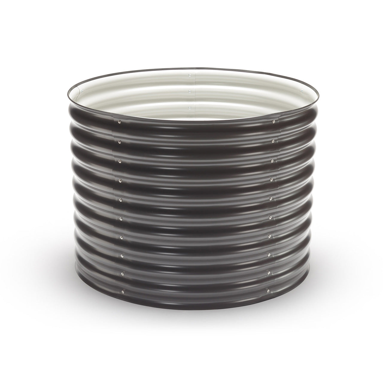brown round planter