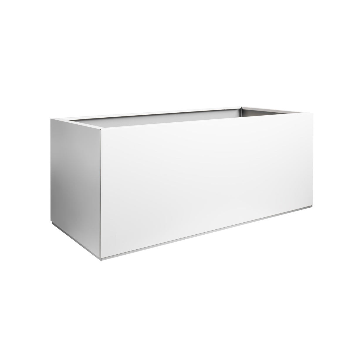 white planter box