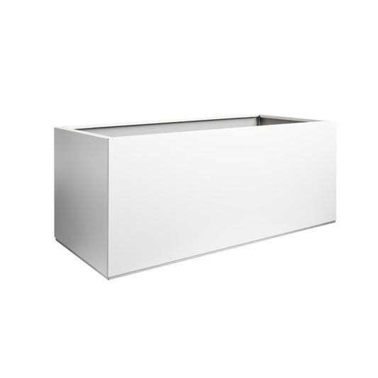 white planter box