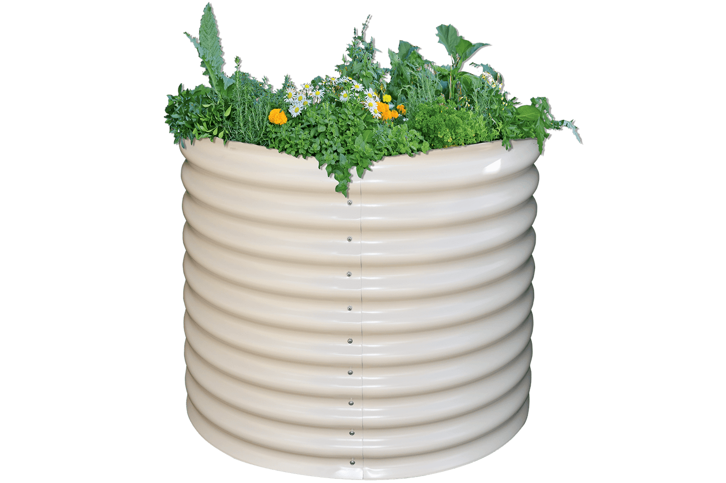 Tall Round Metal Raised Garden Bed