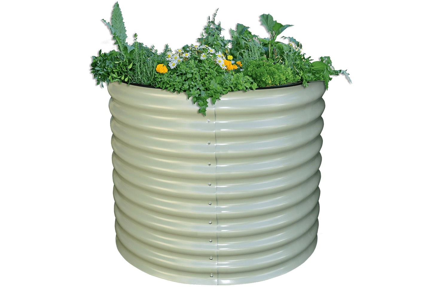 Tall Round Metal Raised Garden Bed