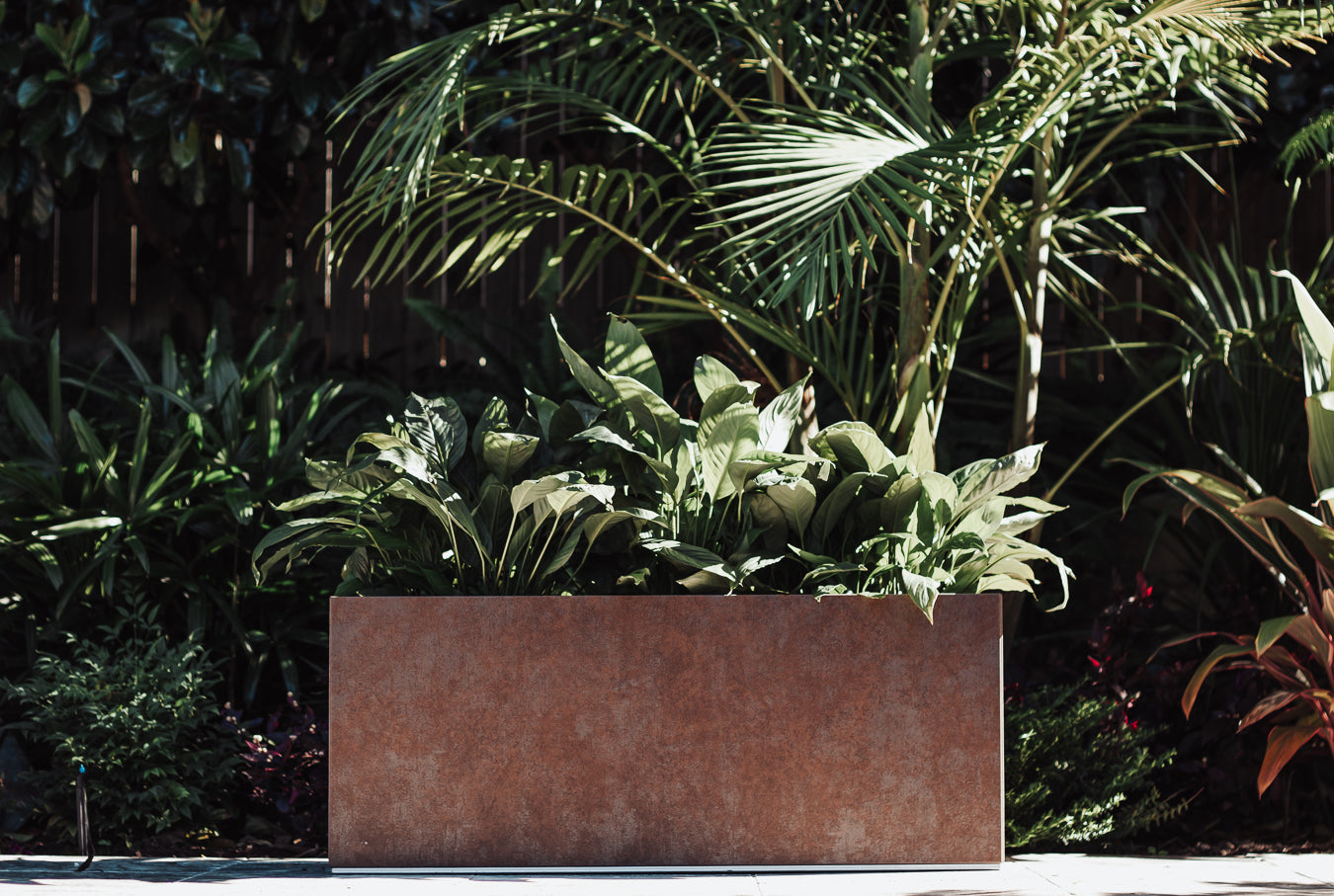 Corten Steel Style Planter Boxes